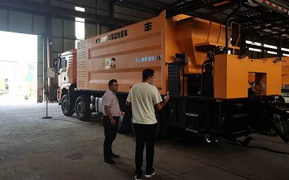 6M3 slurry sealer vehicle is exported to the Philippines 